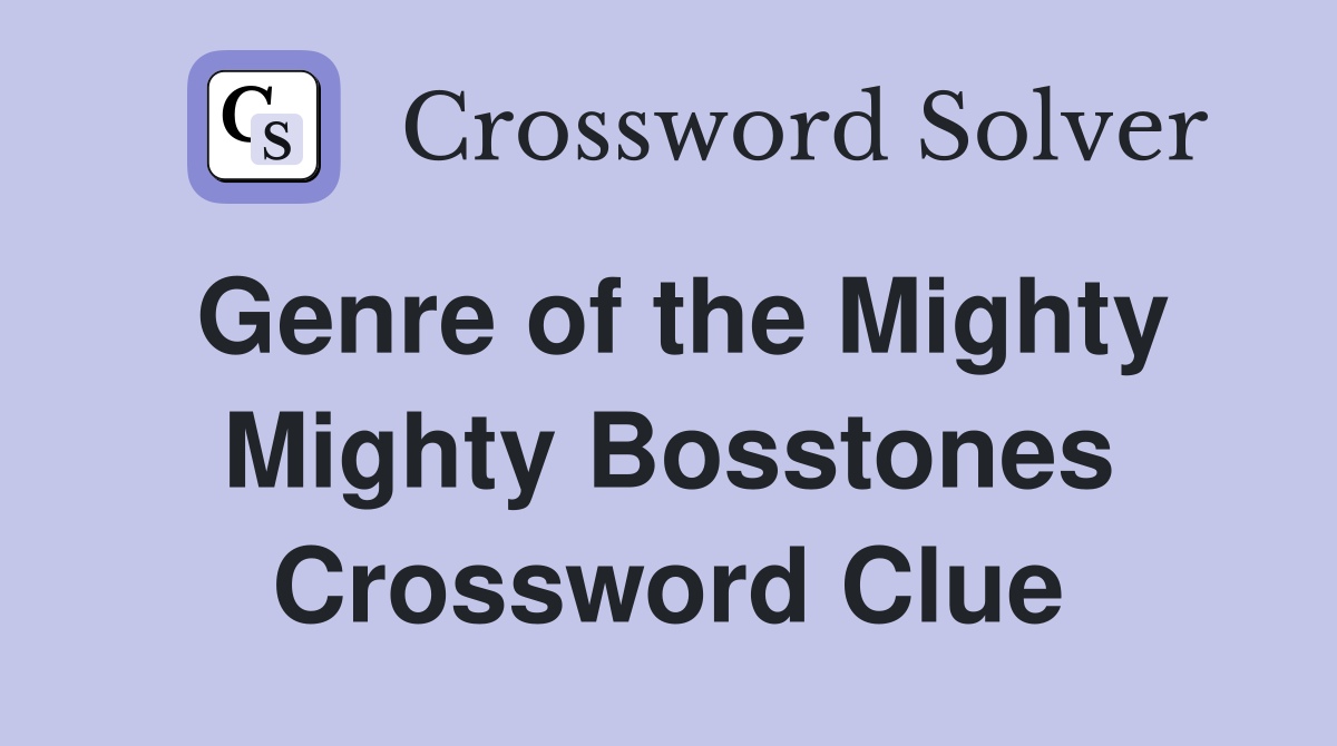 Genre of the Mighty Mighty Bosstones Crossword Clue