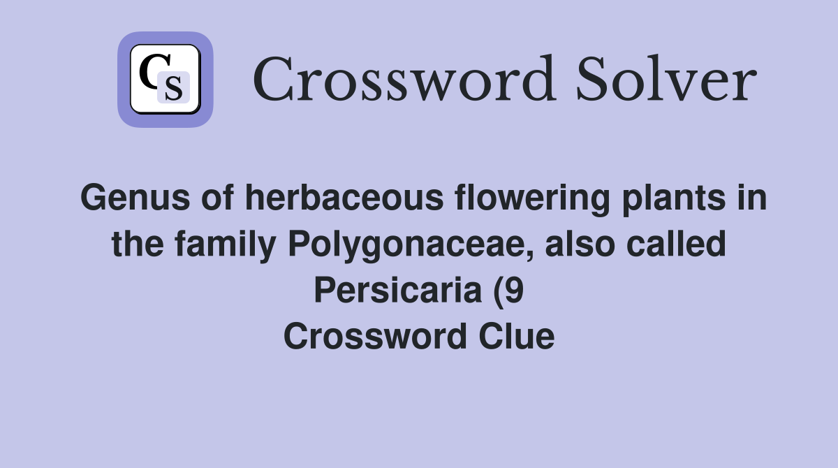 Genus of herbaceous flowering plants in the family Polygonaceae also Genus of herbaceous flowering plants in the family Polygonaceae also