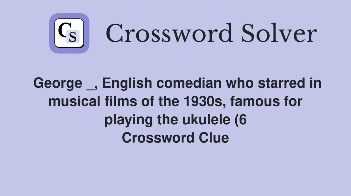 George English comedian who starred in musical films of the 1930s George English comedian who starred in musical films of the 1930s