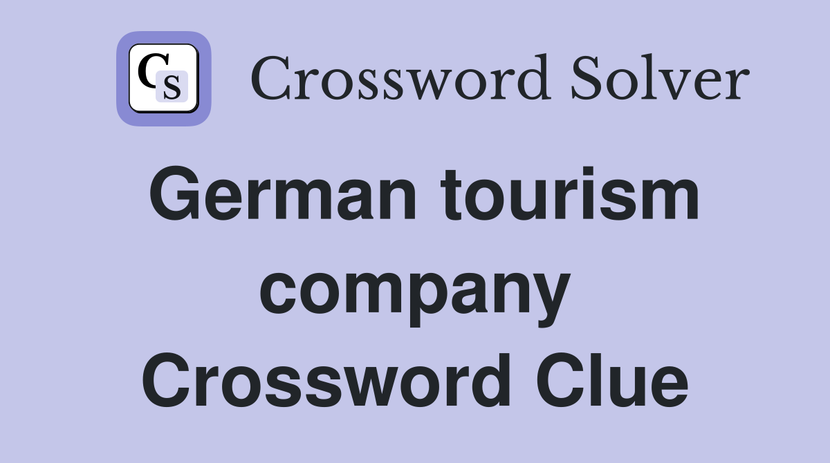 German tourism company Crossword Clue