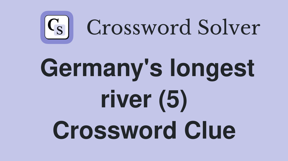 Germany's longest river (5) Crossword Clue