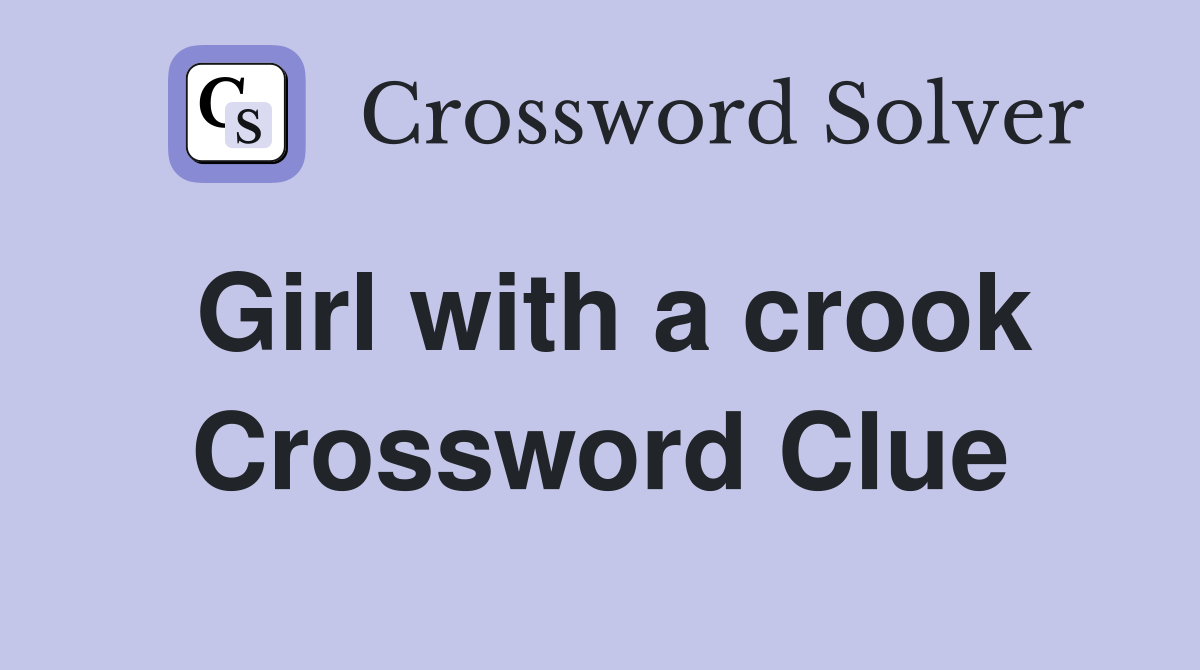 Girl with a crook Crossword Clue