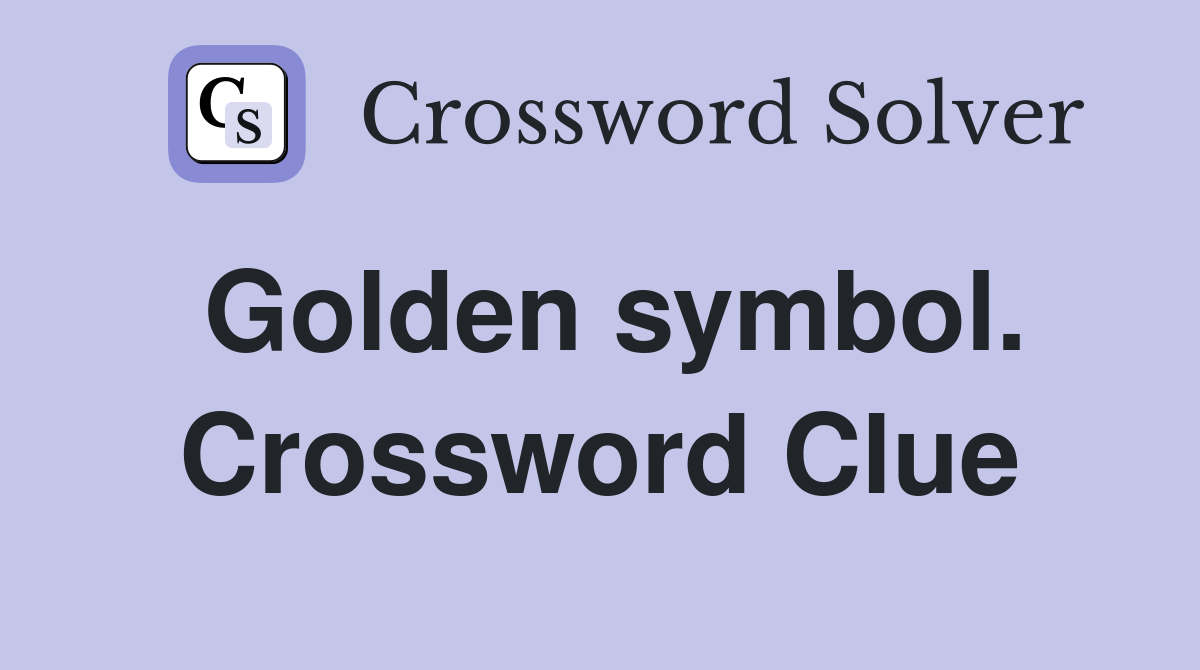 Golden symbol. Crossword Clue
