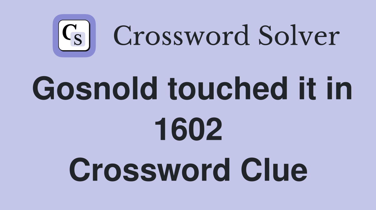 Gosnold touched it in 1602 Crossword Clue
