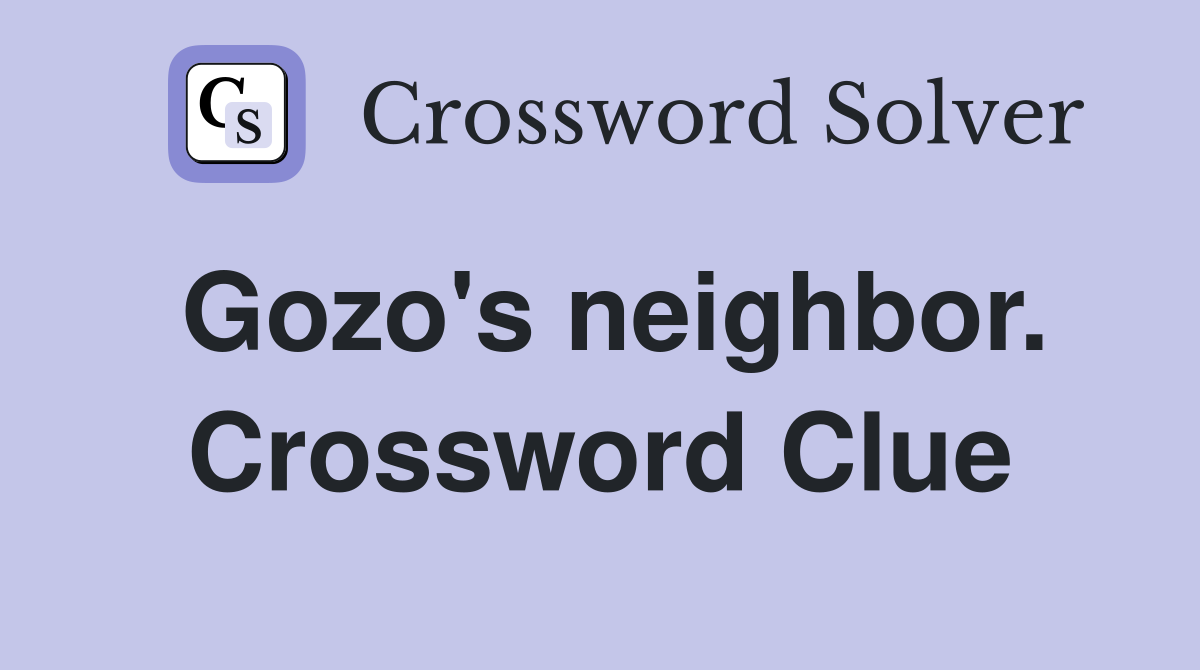 Gozo's neighbor. Crossword Clue