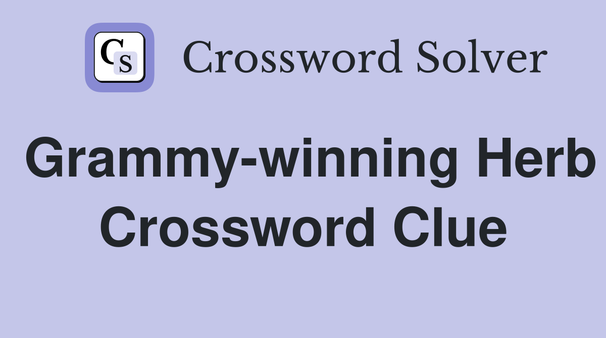 Grammy-winning Herb Crossword Clue