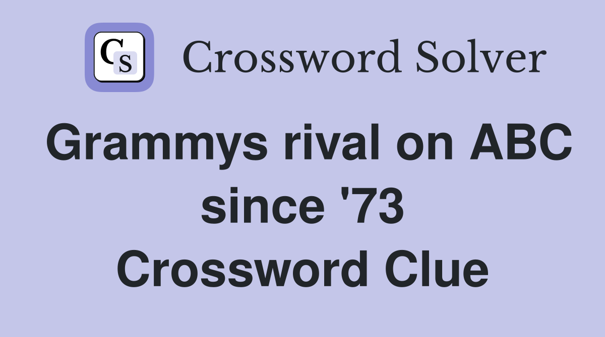 Grammys rival on ABC since '73 Crossword Clue