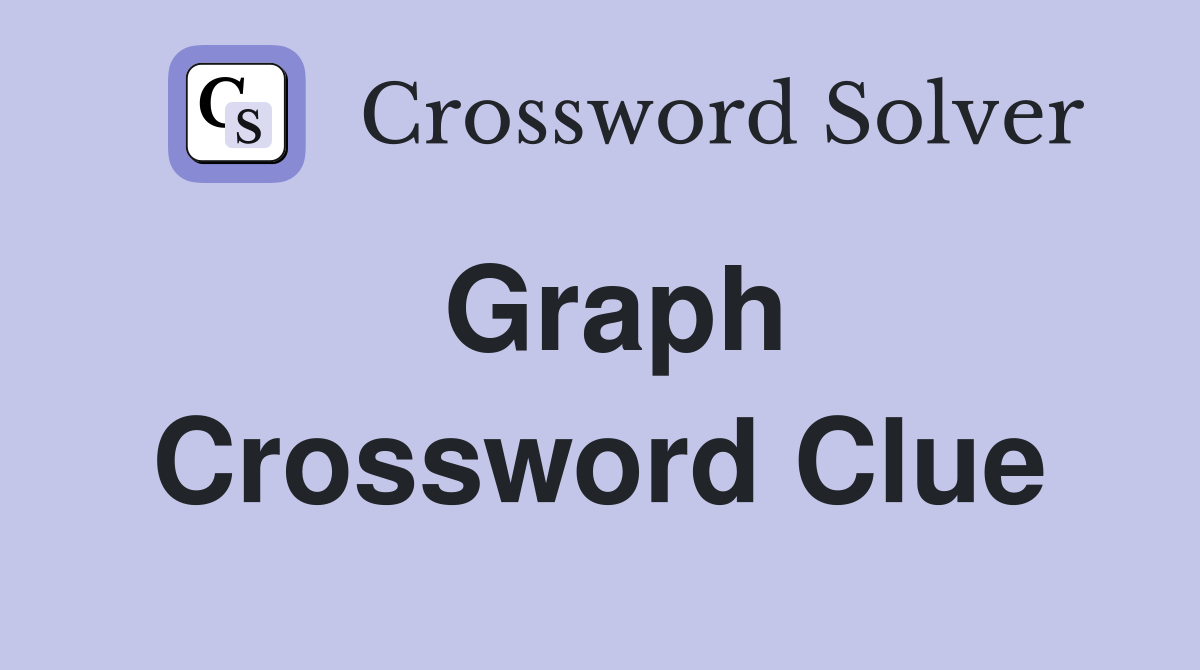 Graph Crossword Clue