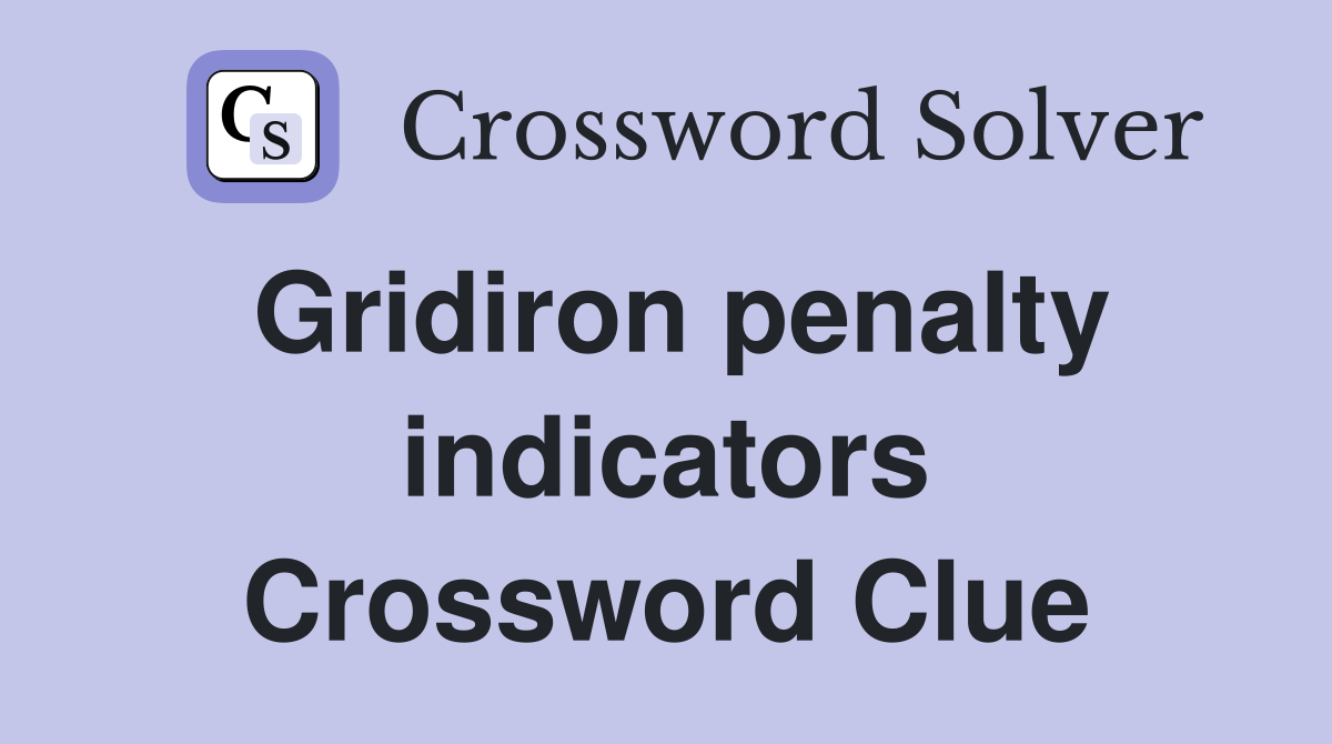 Gridiron penalty indicators Crossword Clue