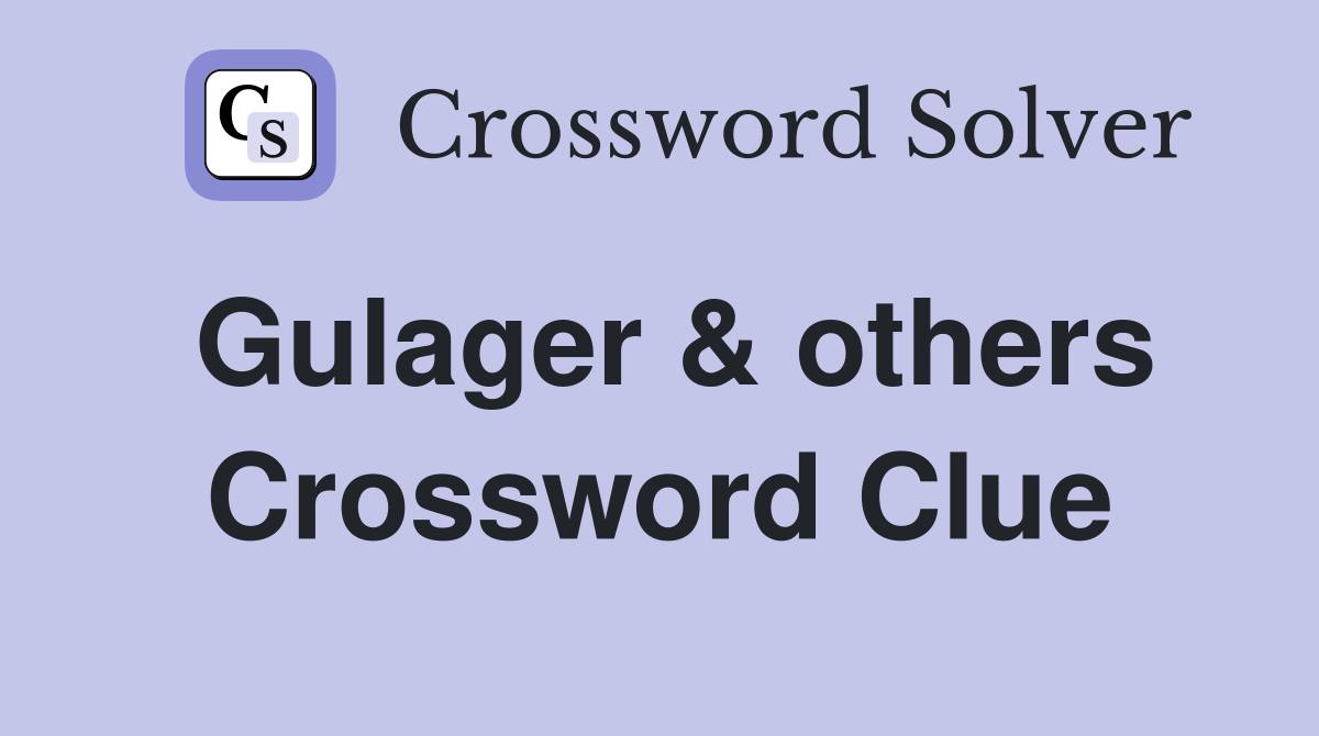 Gulager & others Crossword Clue