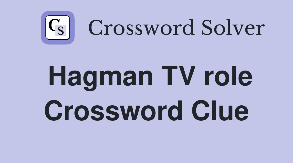 Hagman TV role Crossword Clue
