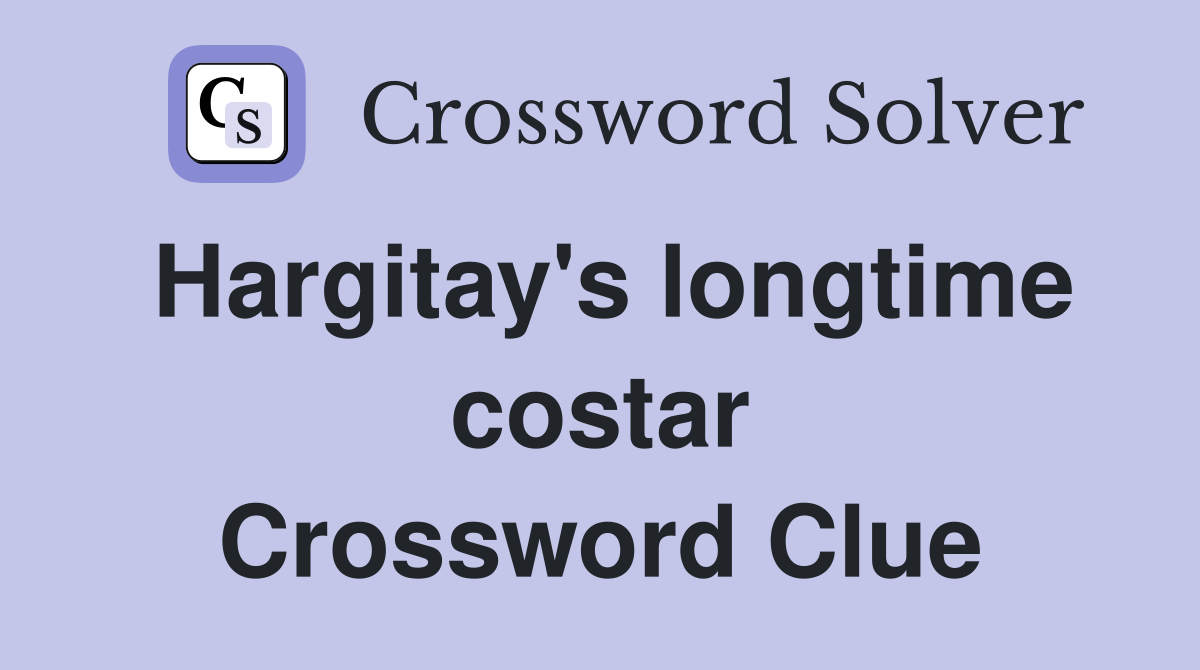 Hargitay's longtime costar Crossword Clue