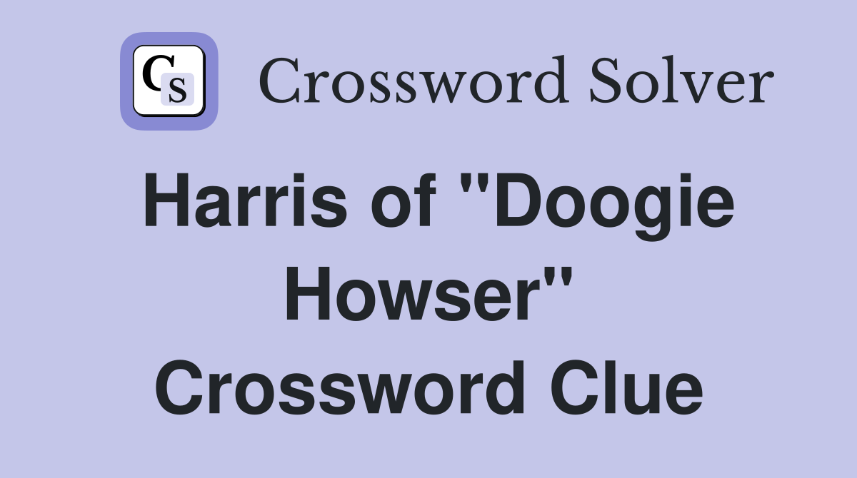 Harris of "Doogie Howser" Crossword Clue