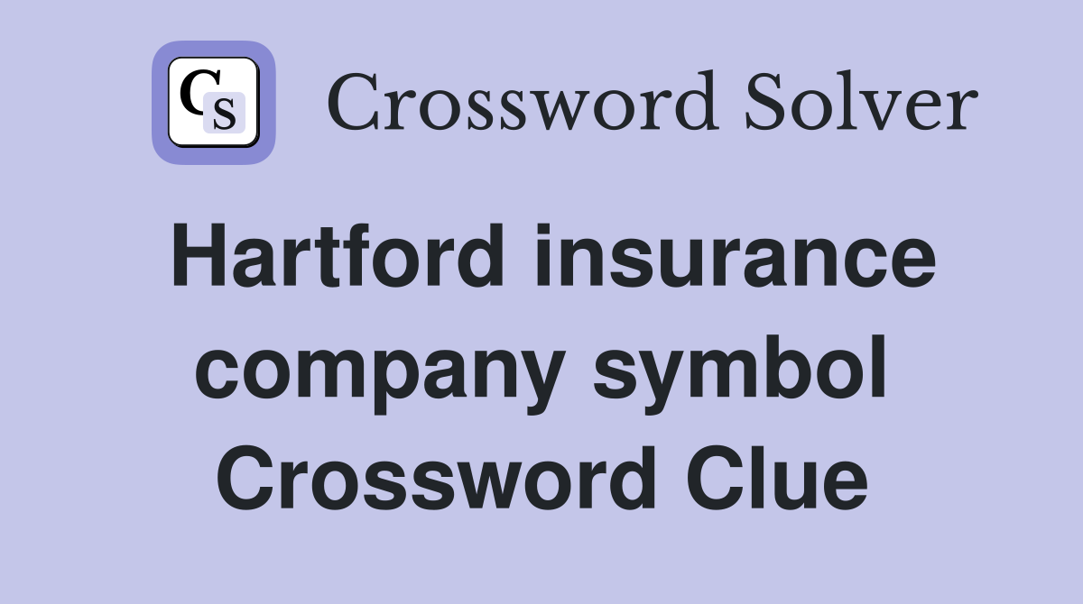 Hartford insurance company symbol Crossword Clue