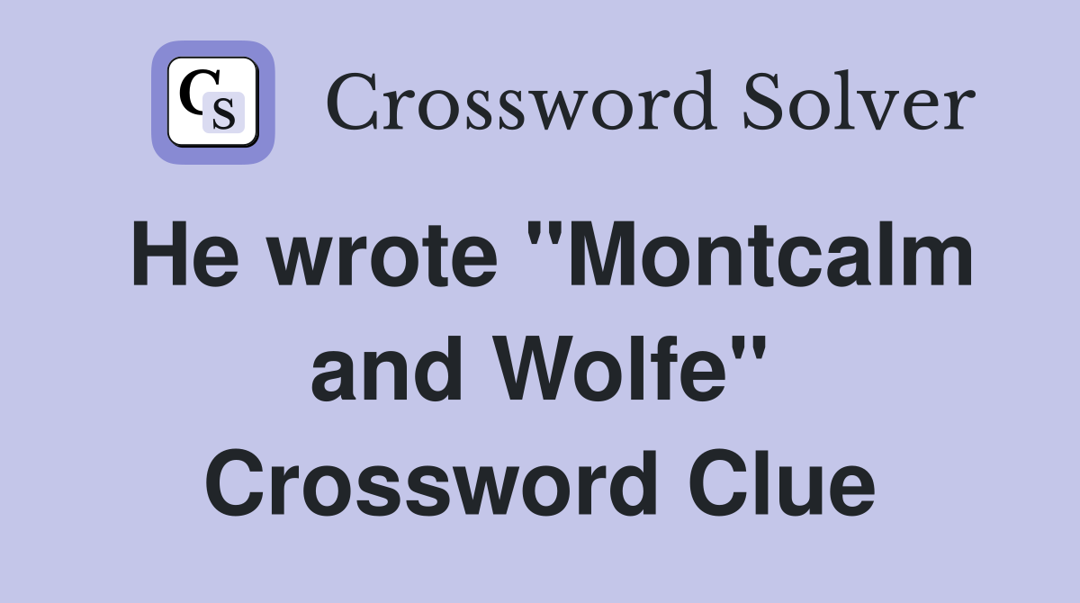 He wrote "Montcalm and Wolfe" Crossword Clue