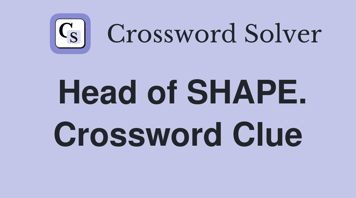 Head of SHAPE. Crossword Clue
