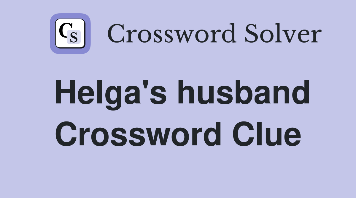 Helga's husband Crossword Clue