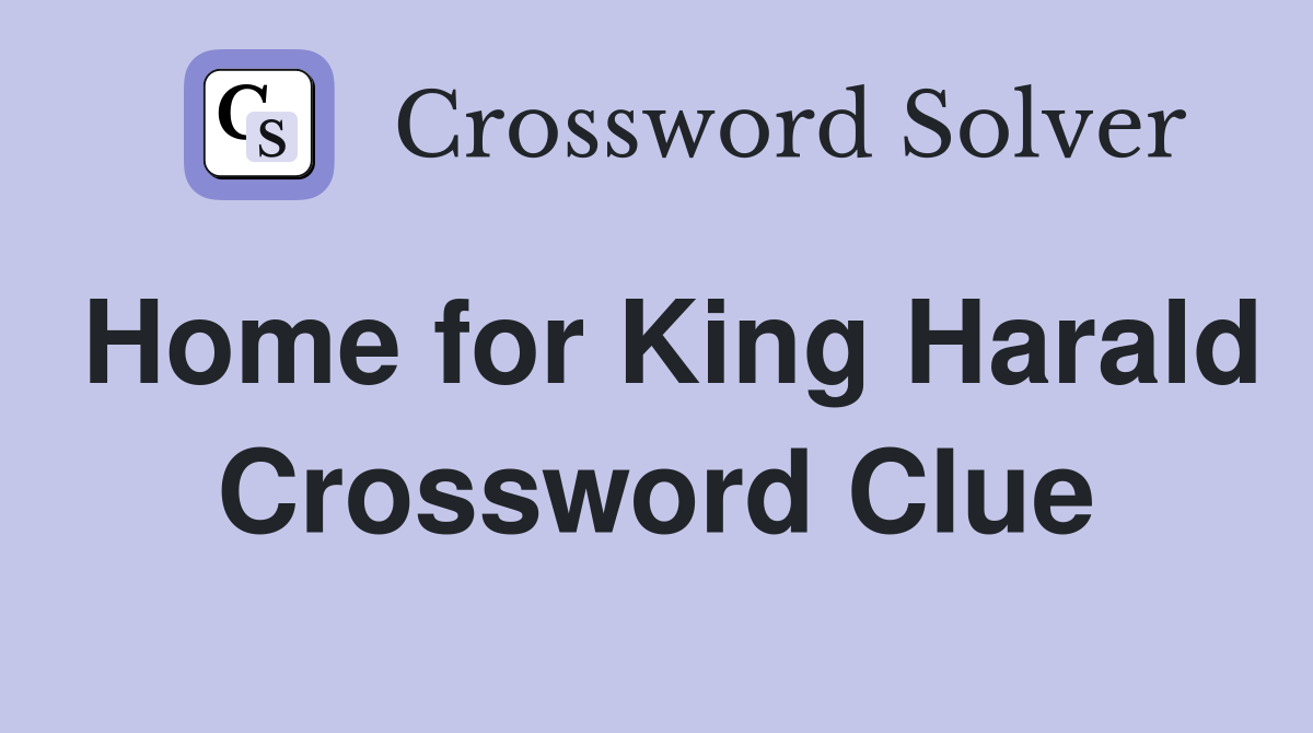 Home for King Harald Crossword Clue
