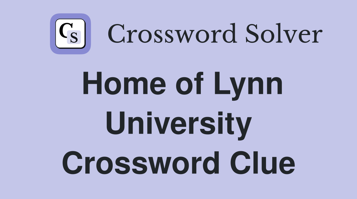Home of Lynn University Crossword Clue