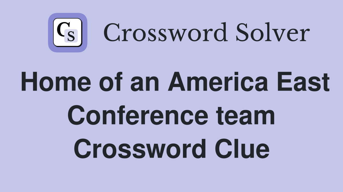 Home of an America East Conference team Crossword Clue