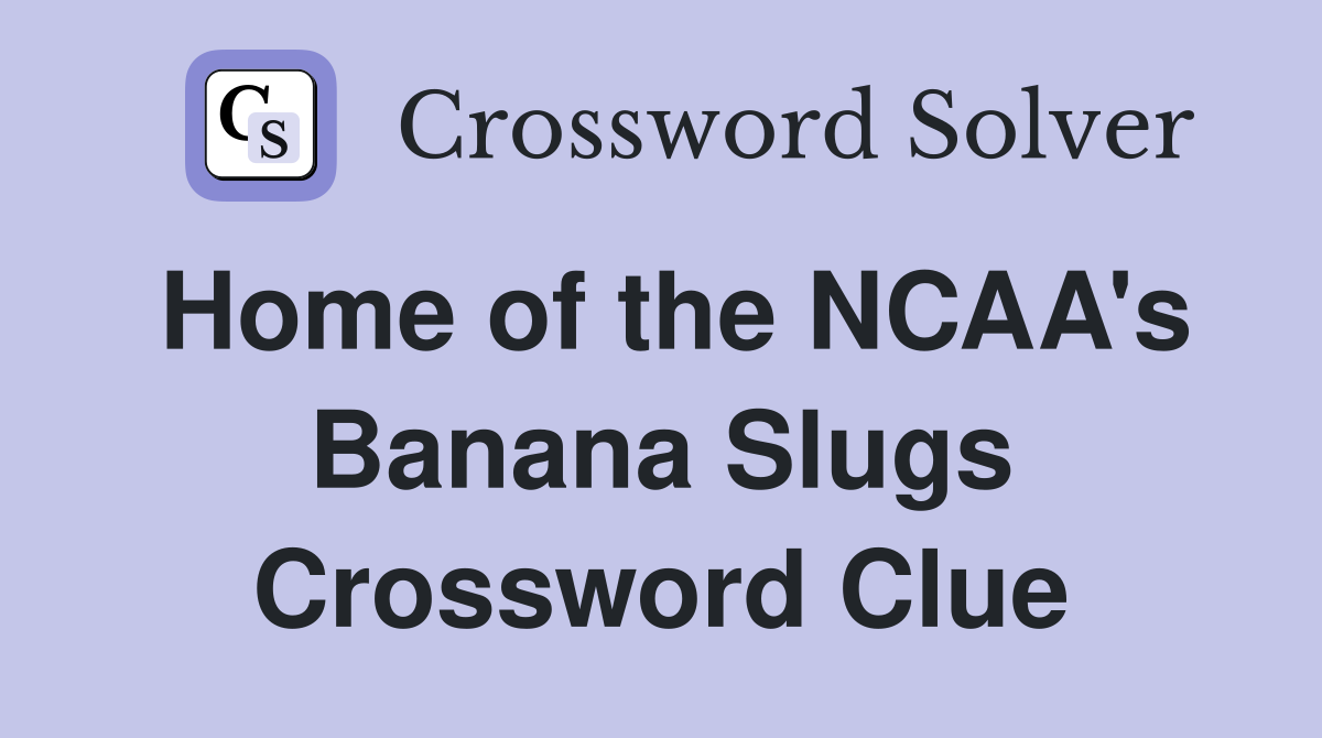 Home of the NCAA's Banana Slugs Crossword Clue