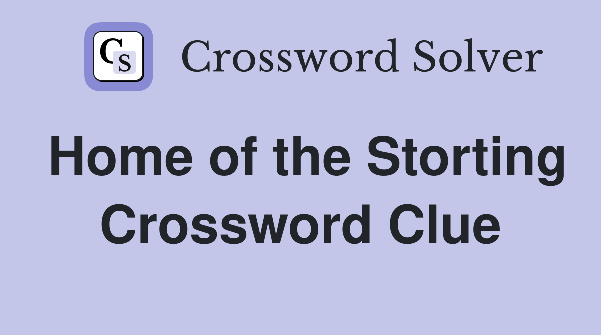 Home of the Storting Crossword Clue