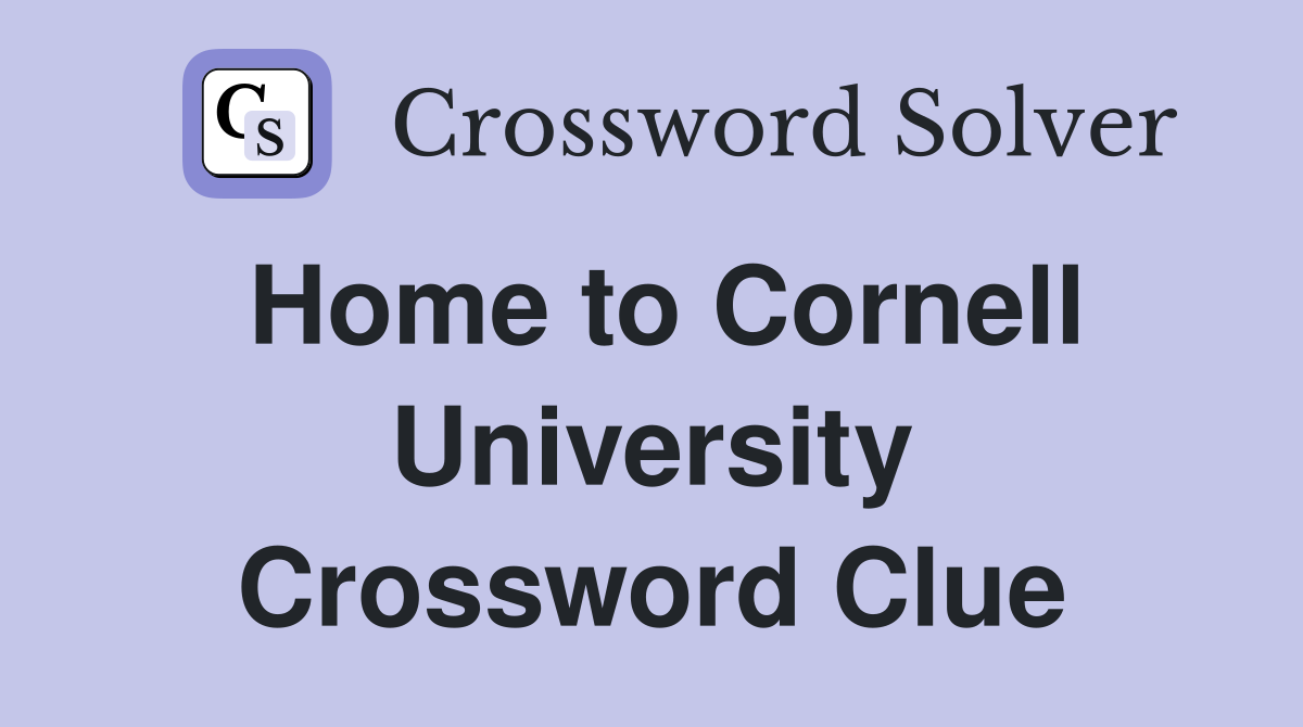 Home to Cornell University Crossword Clue