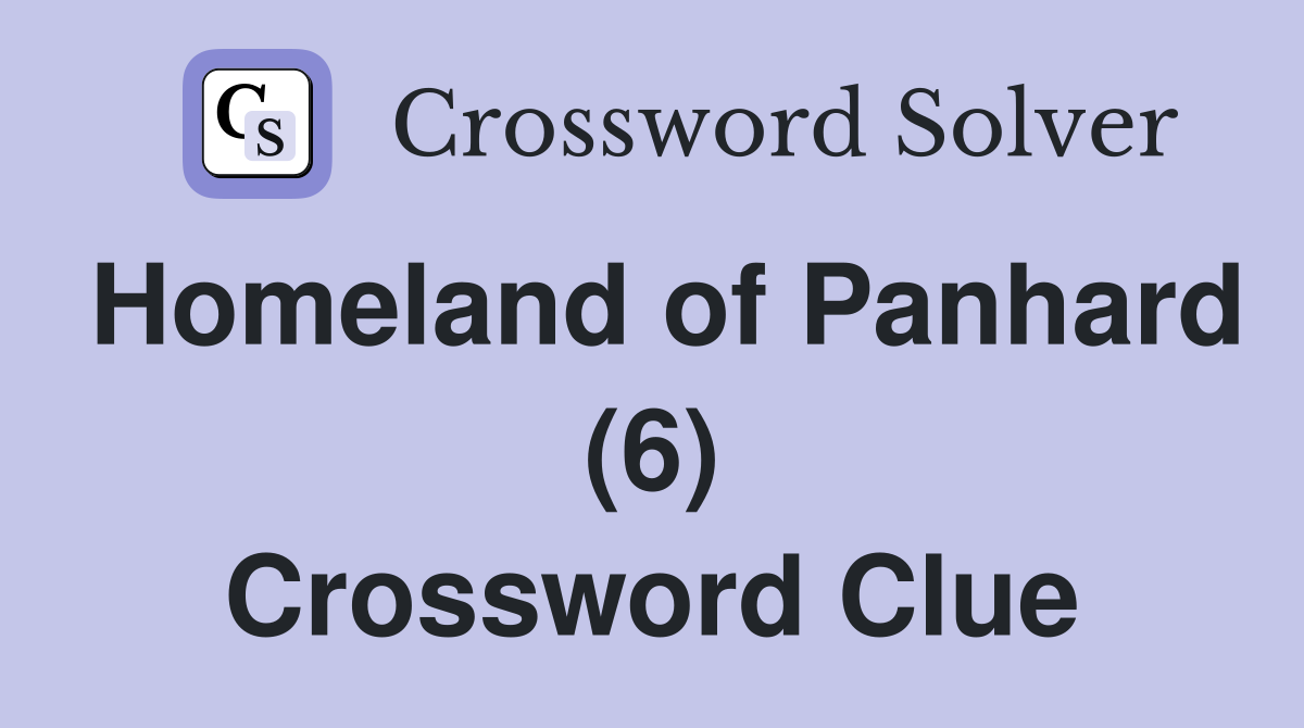 Homeland of Panhard (6) Crossword Clue