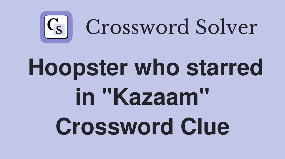 Hoopster who starred in "Kazaam" Crossword Clue