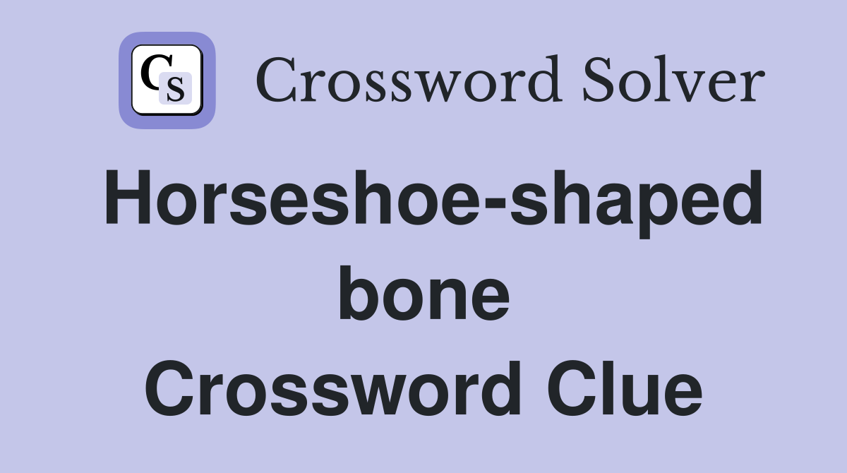 Horseshoe-shaped bone Crossword Clue