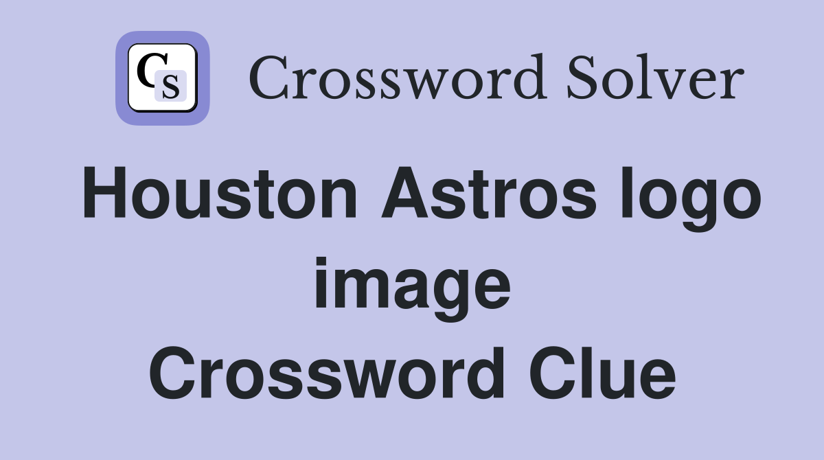 Houston Astros logo image Crossword Clue