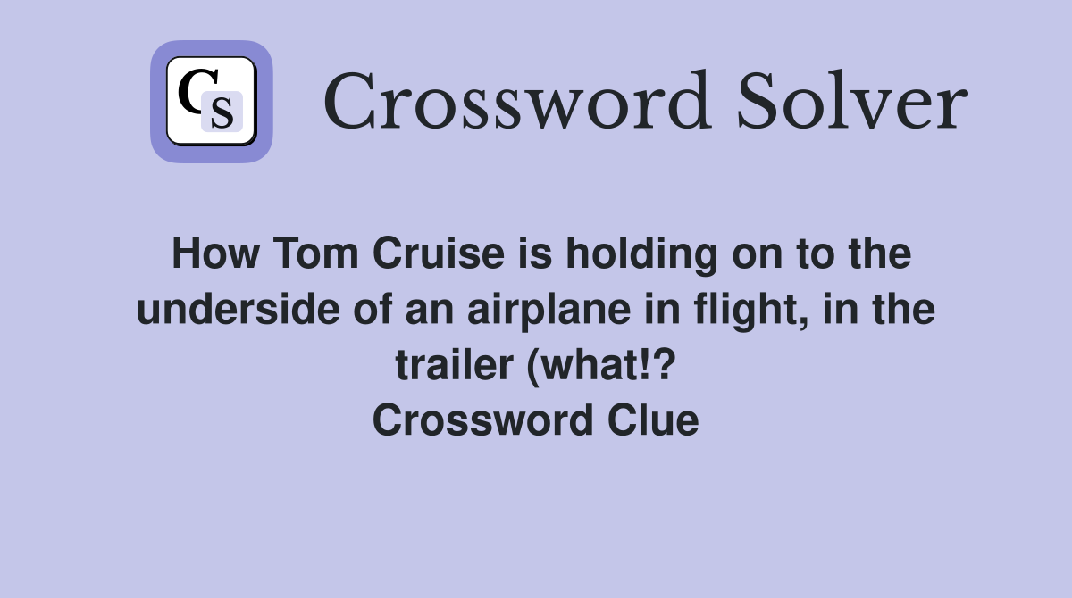 How Tom Cruise is holding on to the underside of an airplane in flight How Tom Cruise is holding on to the underside of an airplane in flight