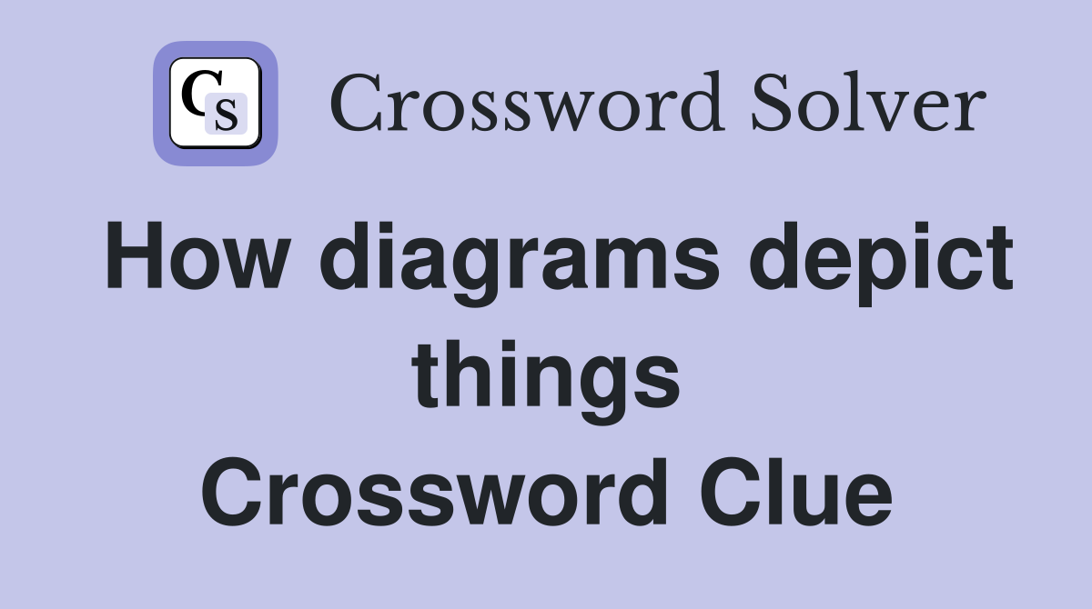 How diagrams depict things Crossword Clue