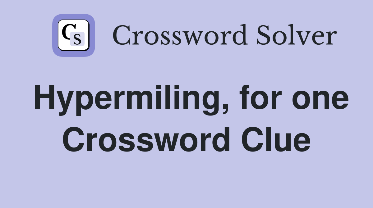 Hypermiling, for one Crossword Clue
