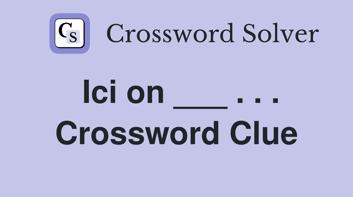 Ici on ___ . . . Crossword Clue