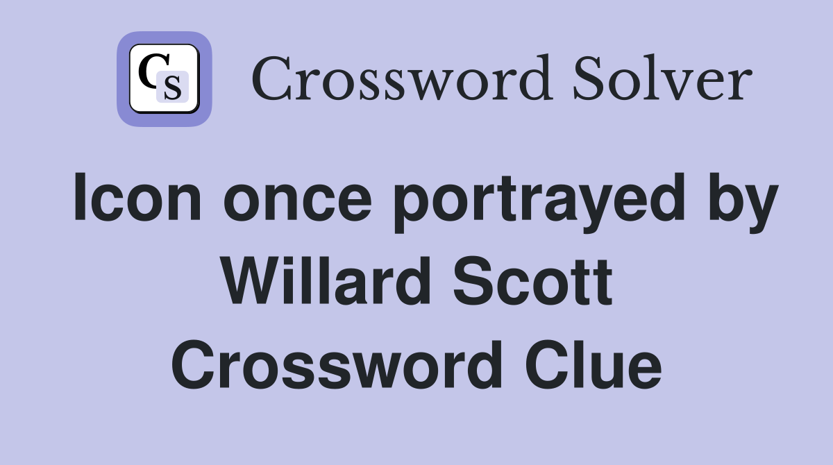 Icon once portrayed by Willard Scott Crossword Clue