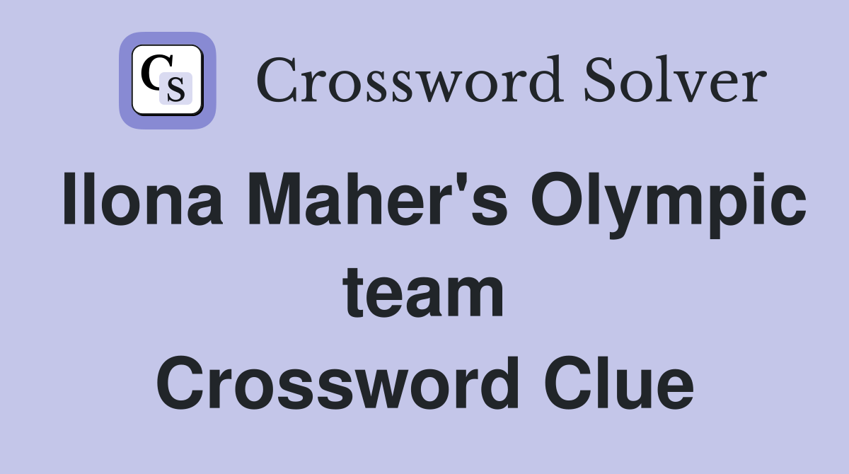 Ilona Maher's Olympic team Crossword Clue