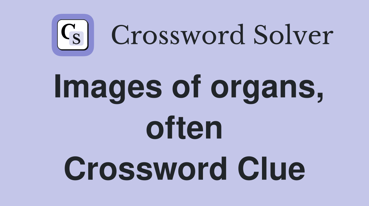 Images of organs, often Crossword Clue
