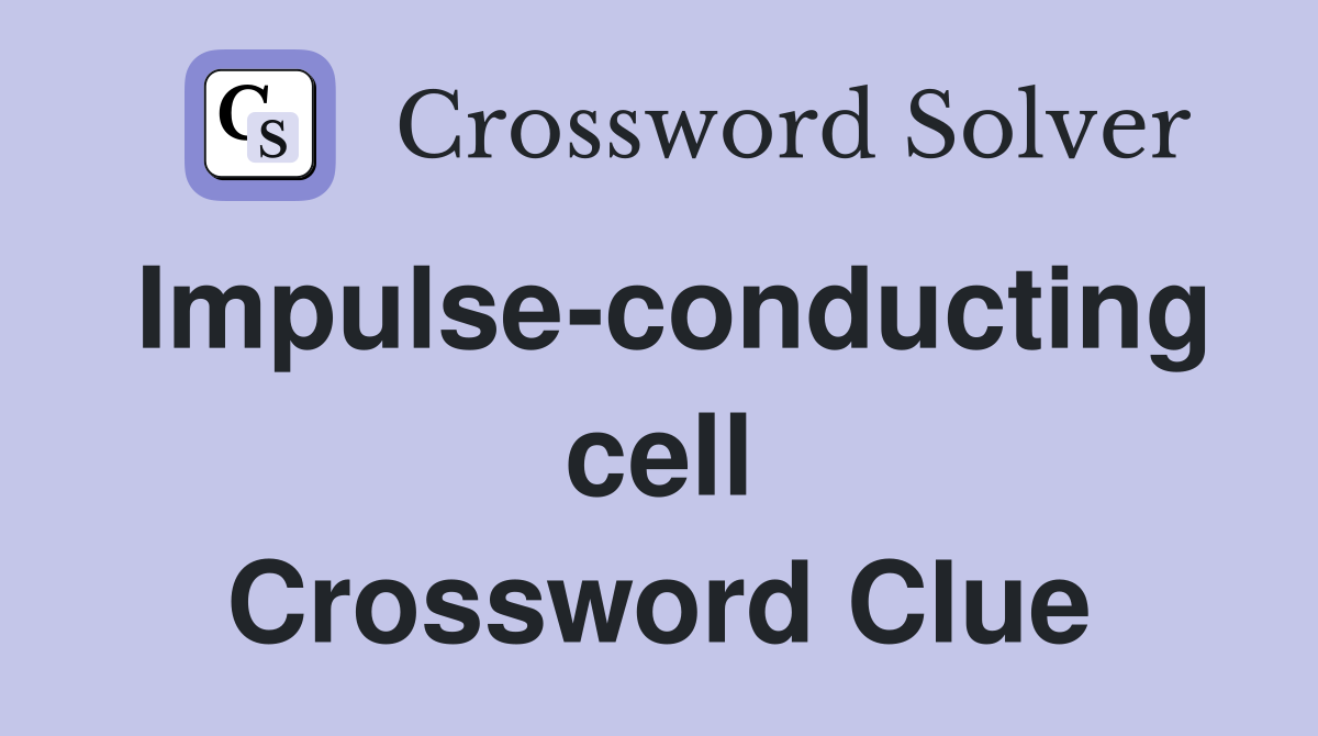 Impulse-conducting cell Crossword Clue