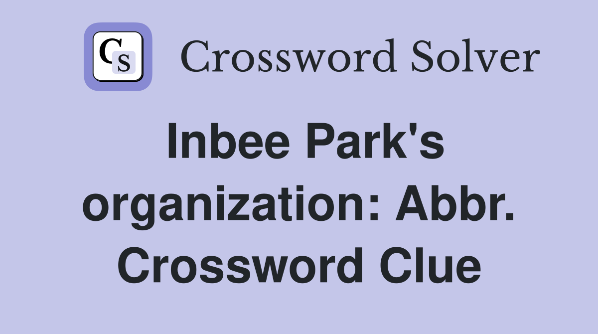 Inbee Park's organization: Abbr. Crossword Clue