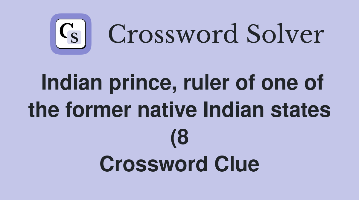Indian prince ruler of one of the former native Indian states (8 Indian prince ruler of one of the former native Indian states (8