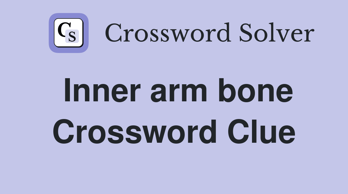 Inner arm bone Crossword Clue
