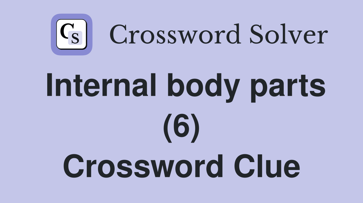 Internal body parts (6) Crossword Clue