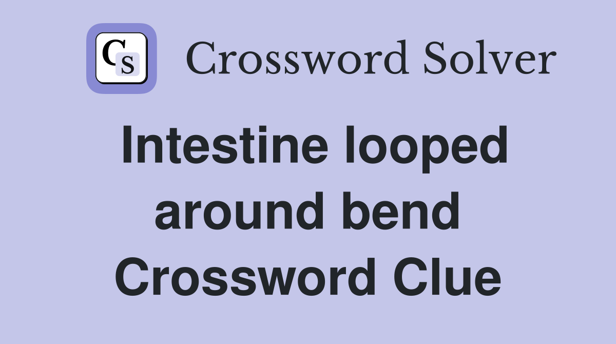 Intestine looped around bend Crossword Clue