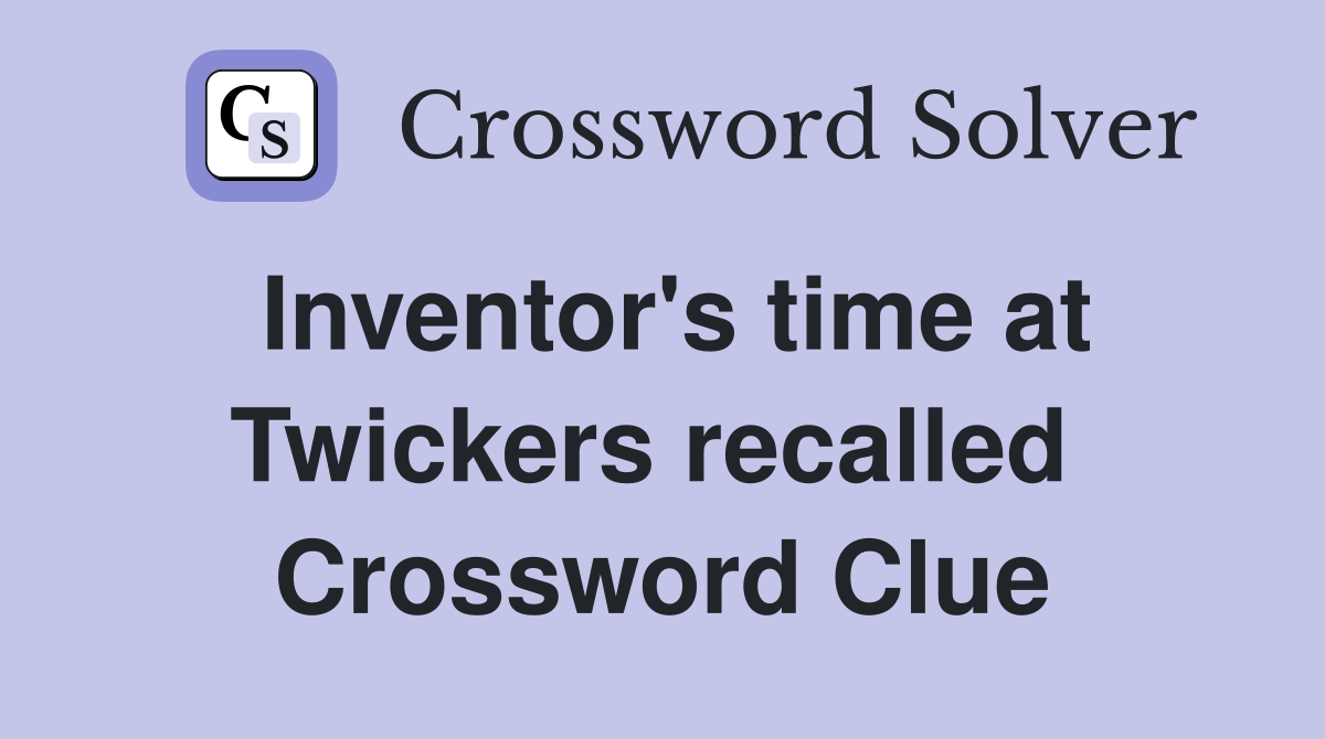 Inventor's time at Twickers recalled  Crossword Clue