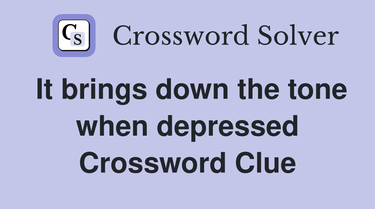 It brings down the tone when depressed Crossword Clue