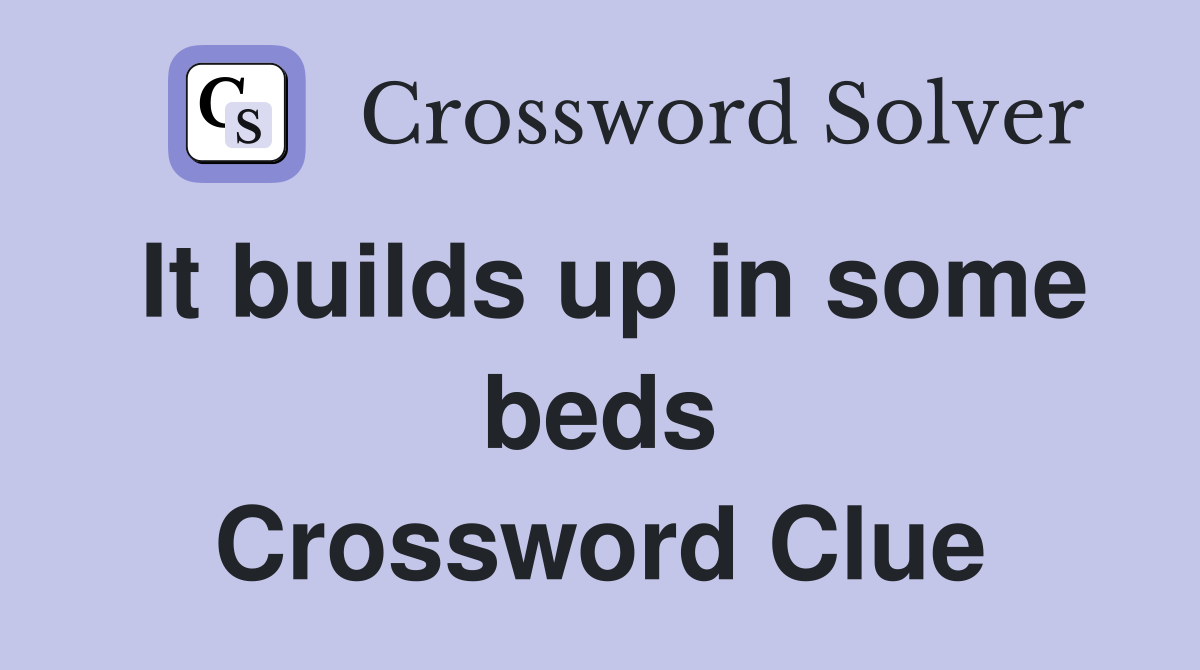 It builds up in some beds Crossword Clue
