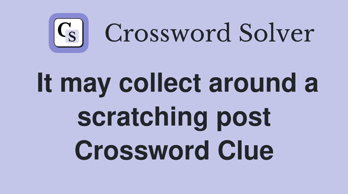 It may collect around a scratching post Crossword Clue