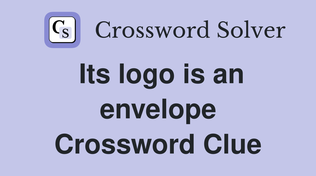 Its logo is an envelope Crossword Clue