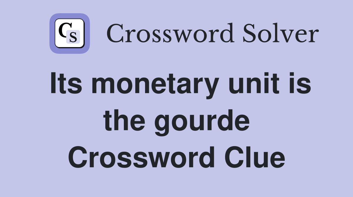 Its monetary unit is the gourde Crossword Clue